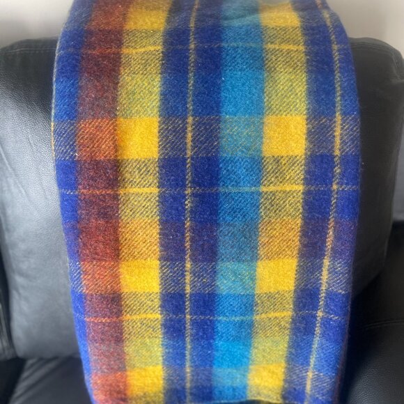 Vintage Ayers Wool Plaid Blanket/Throw - Picture 3 of 5